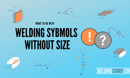 What to do when there is no size on welding symbol